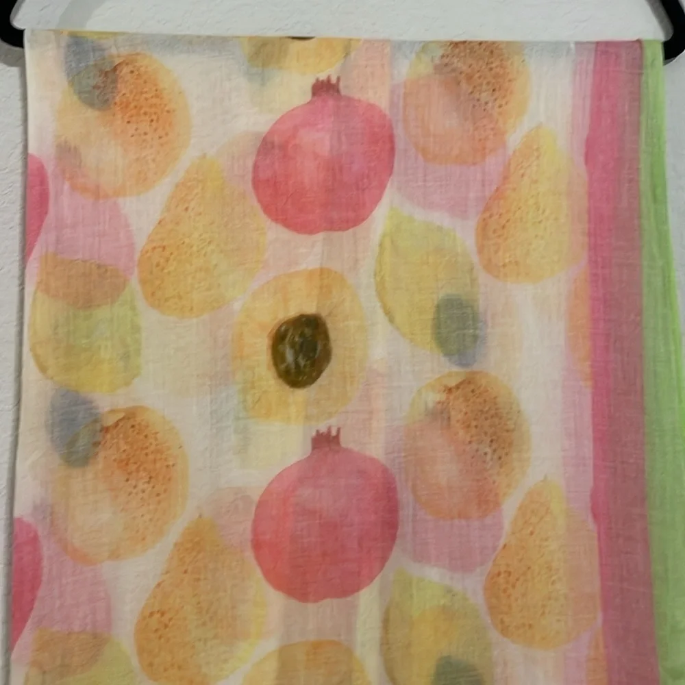 Michael Stars Revolve Women’s Sarong Colorful Fruity Print Convertible Colorful